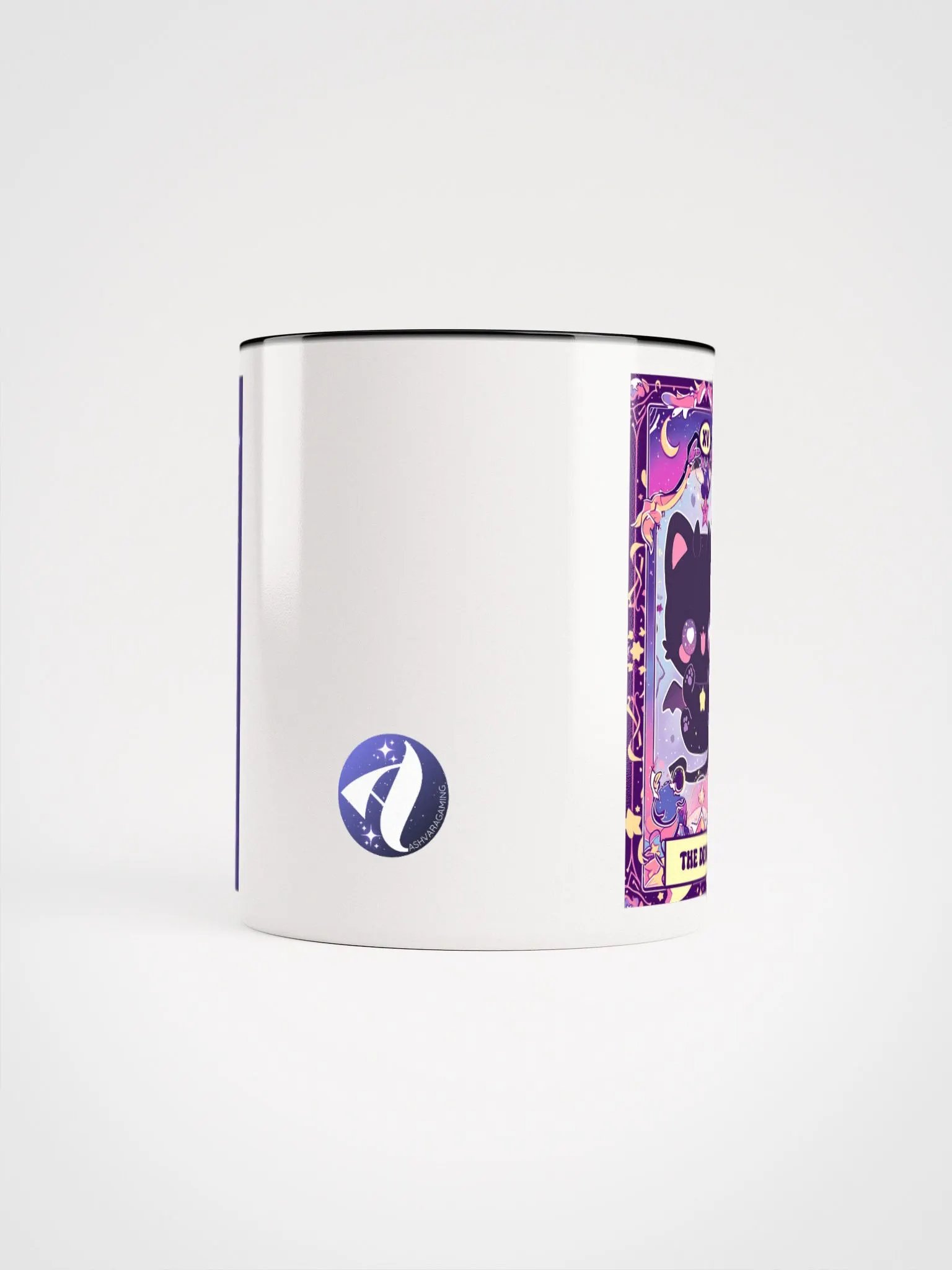 Cosmic Tarot The Devil Cat Ceramic Mug product image (1)