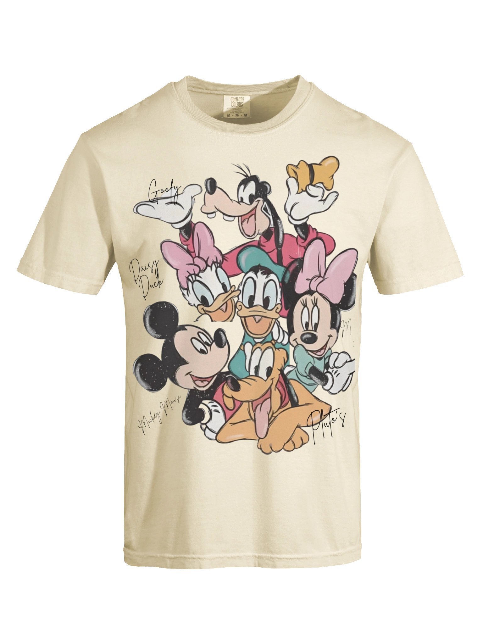 Retro Mickey And Friends Signatures T-Shirt, 2026 Disney Family Trip Shirt, Mickey Mouse & Co Disneyland Vacation Gift, Comfort Colors Style Tee product image (68)