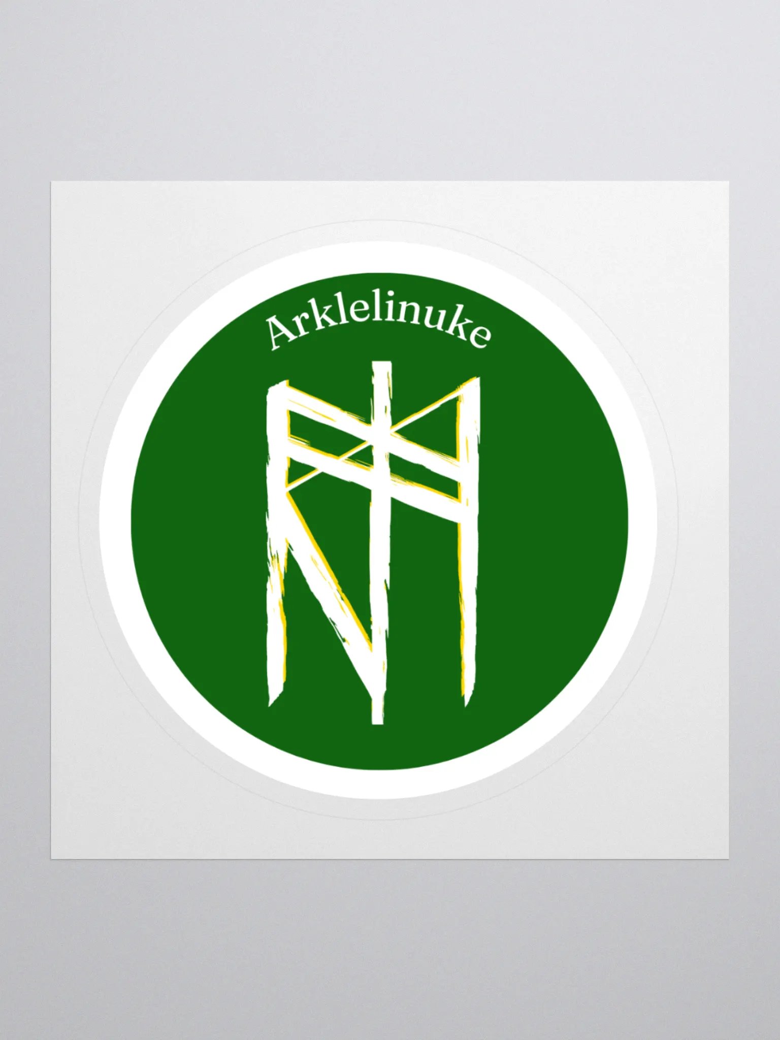 Arklelinuke Rune Kiss Cut Stickers product image (1)