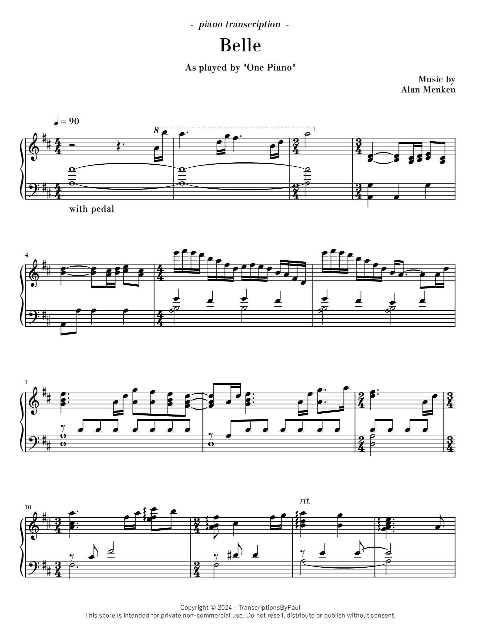 Belle - One Piano product image (1)