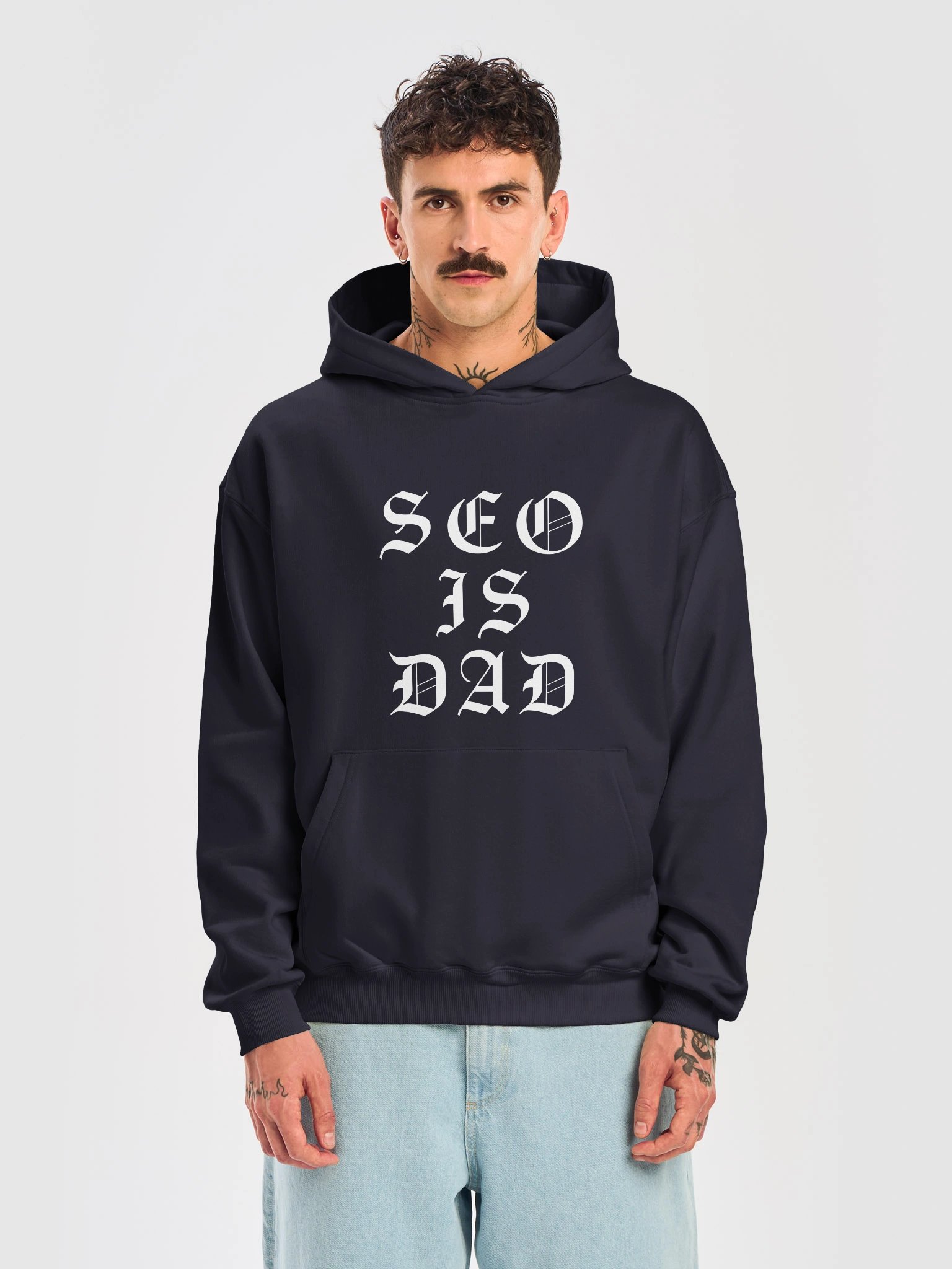 SEO IS DAD Gothic Hoodie (Front Print) product image (13)