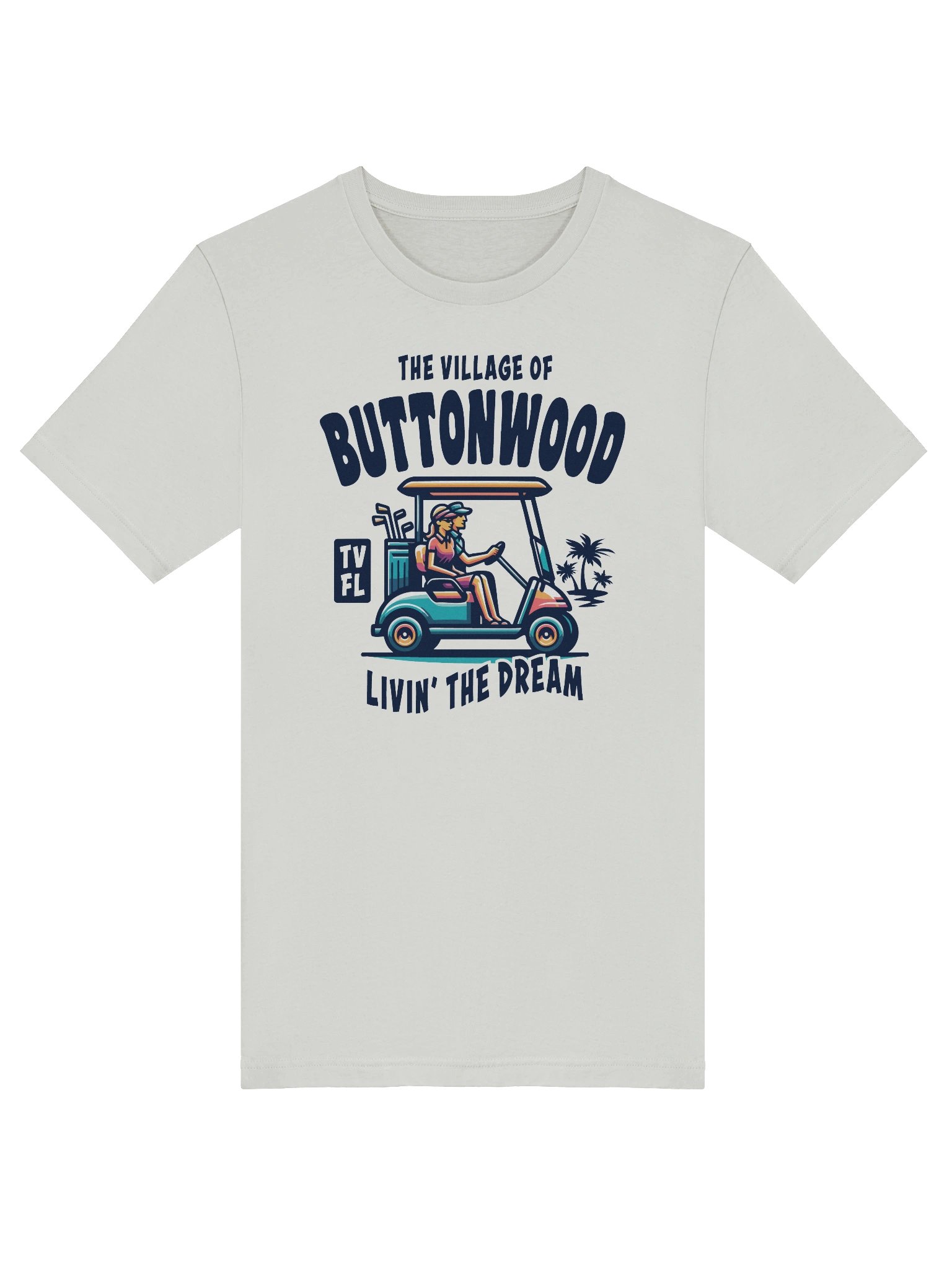 The Village of Buttonwood TV FL Golf Cart Design T-Shirt product image (43)