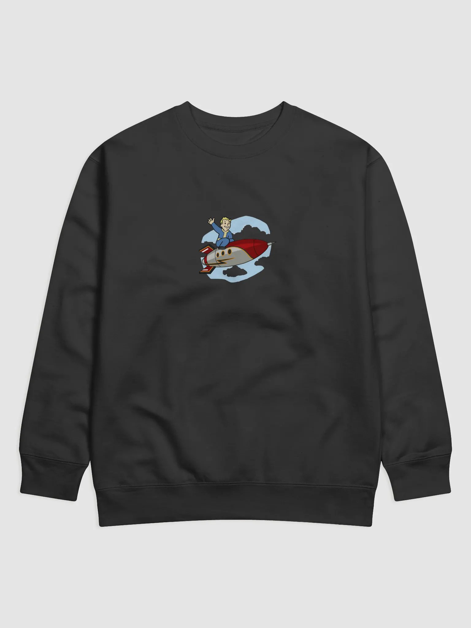 Fallout 76 Rocket Vault Boy Vault-Tec Sweater Jacket product image (1)