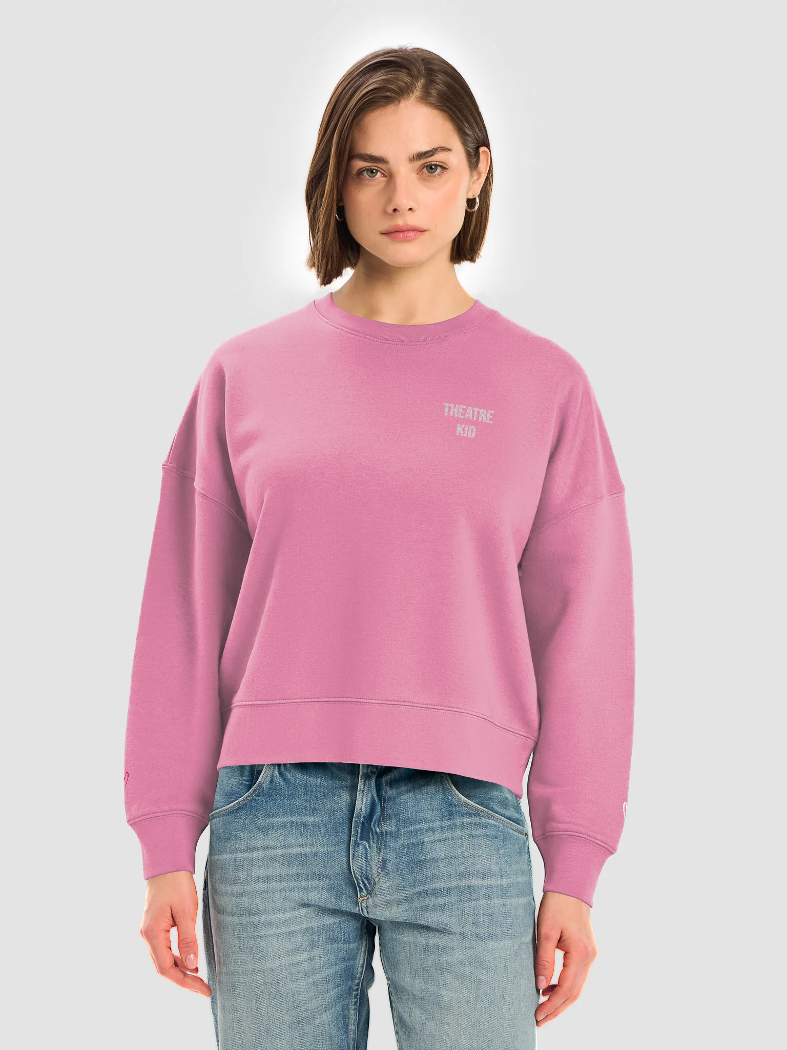 "You Can Sit With Us" Cropped Sweatshirt product image (10)