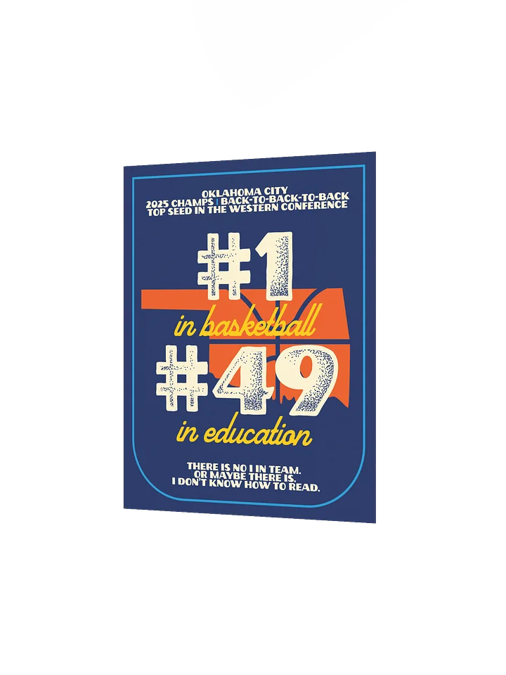 Oklahoma State Rankings Art Print product image (3)