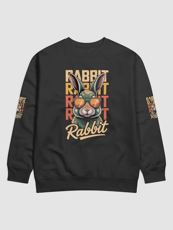 Retro Rabbit Sunglasses Sweatshirt product image (2)