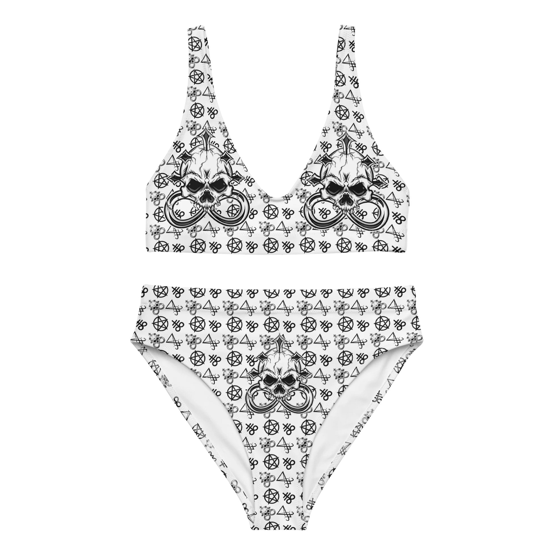 Skull Piercing Records High Waisted Bikini Set product image (3)