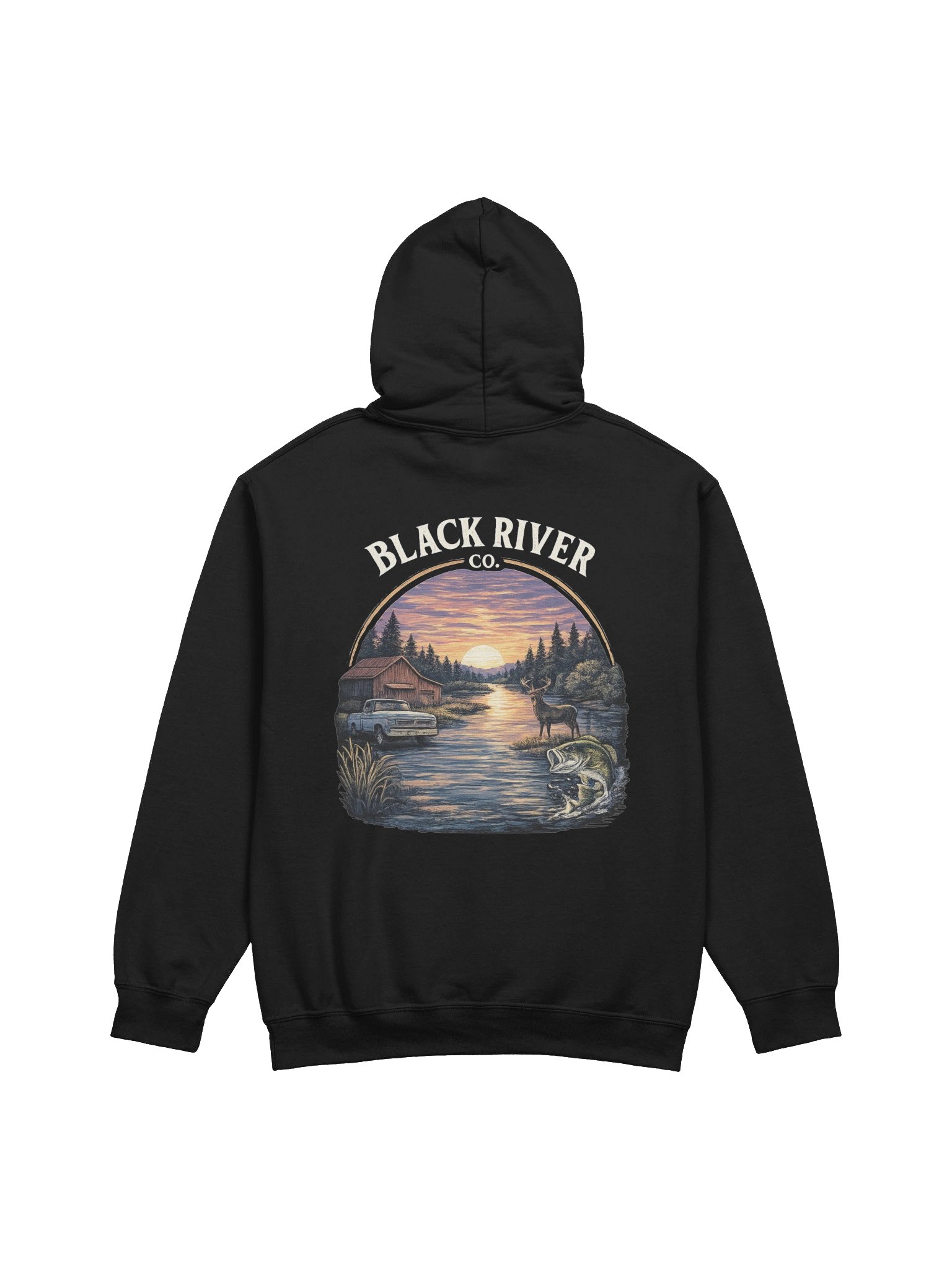 Black River Days Hoodie | Black product image (2)