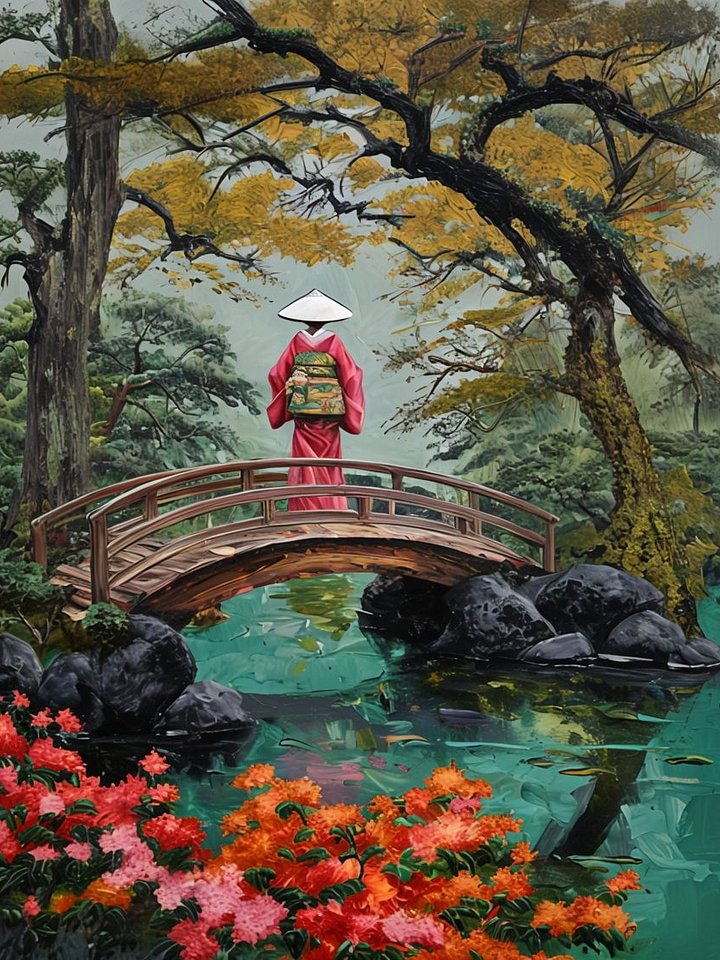 Tranquil Japanese Garden Framed Poster product image (1)