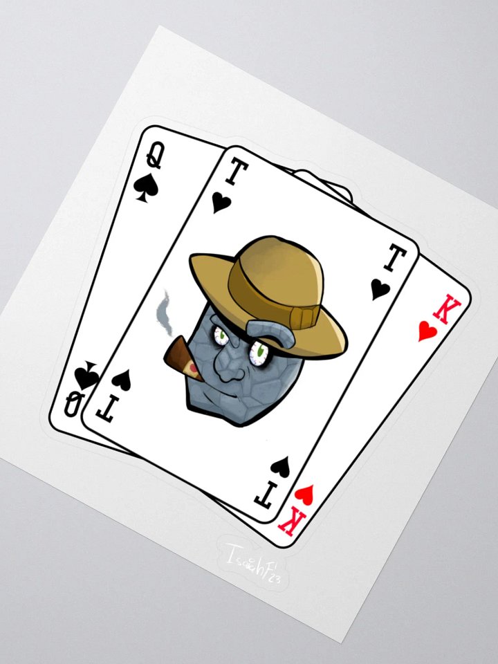 Isaiah Ferguson Grey Ben Cards Sticker product image (2)