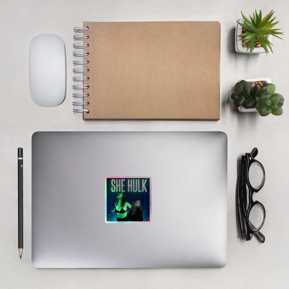 She-Hulk Transformation Holographic Sticker Set product image (13)