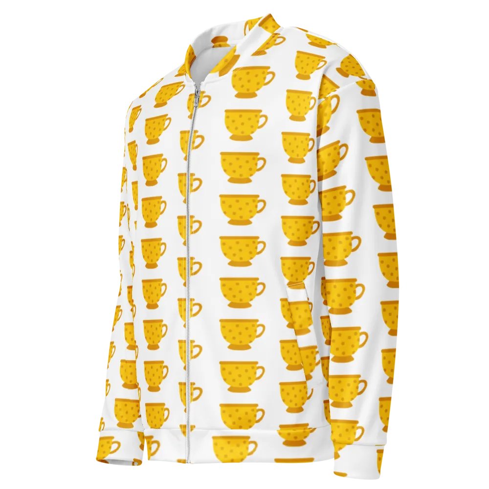 Polka Dot Tea Party All-Over Print Bomber Jacket product image (3)
