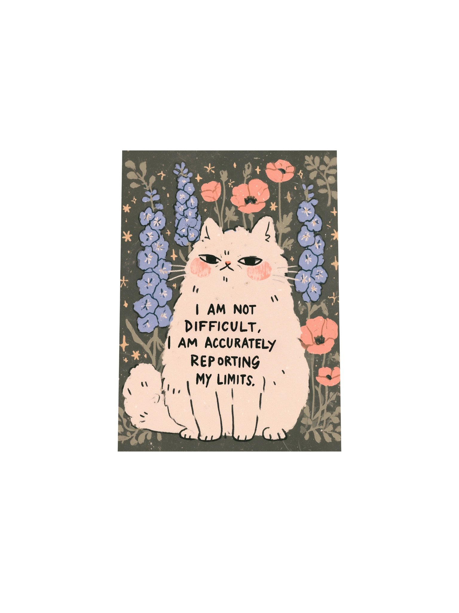 Accurately Reporting My Limits Cat Poster product image (32)