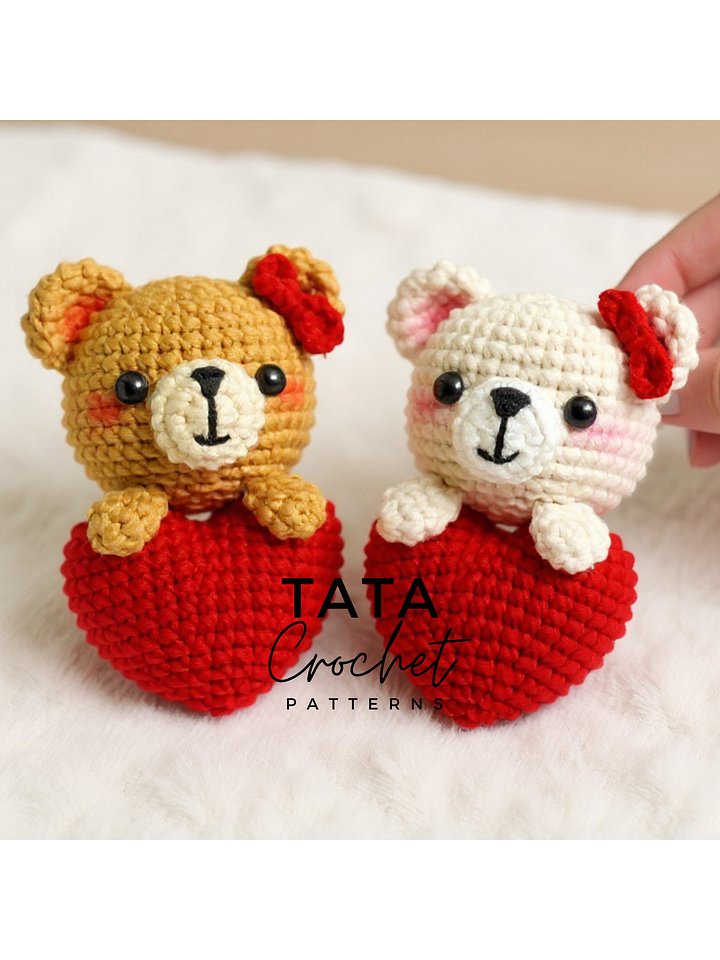 PDF Pattern -♡- Crochet Bear With Heart Keychain product image (2)