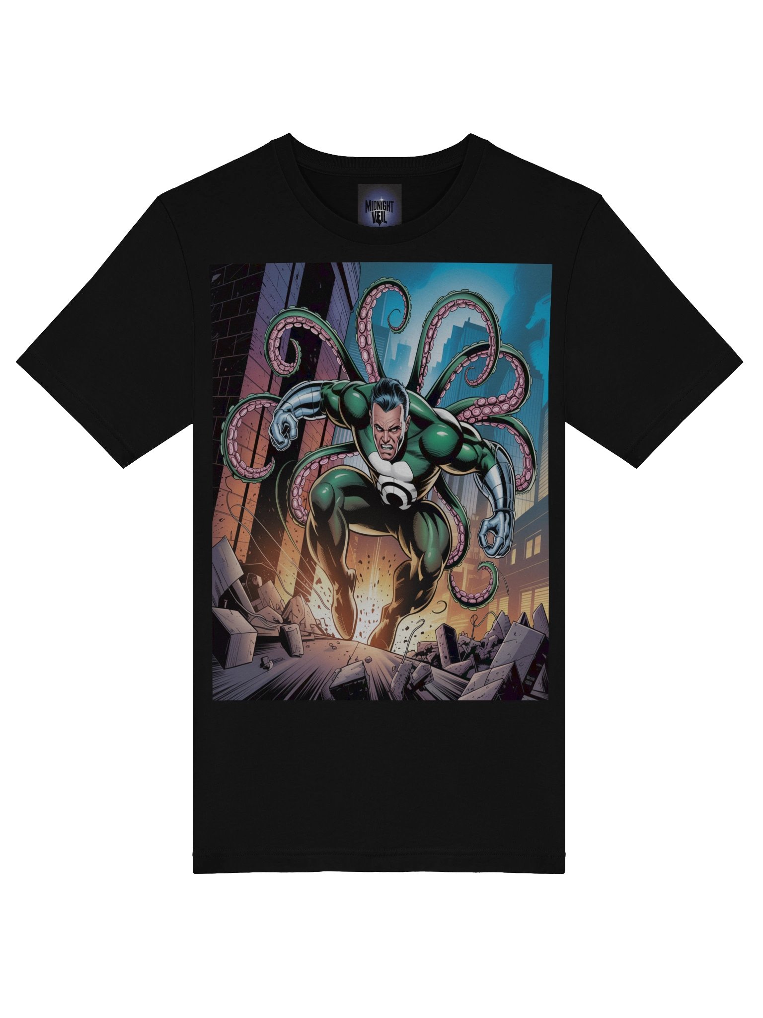 Doctor Octopus Tentacle Tempest Supersoft T-Shirt – Octo Onslaught Eclipse product image (7)