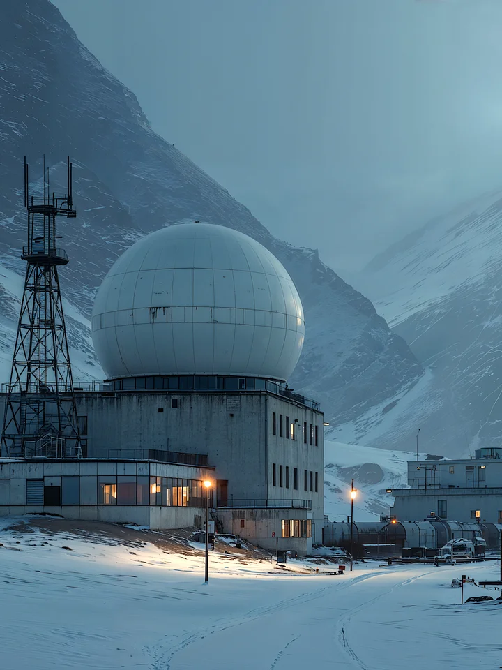 Arctic Black Site - 4K Live Wallpaper product image (1)