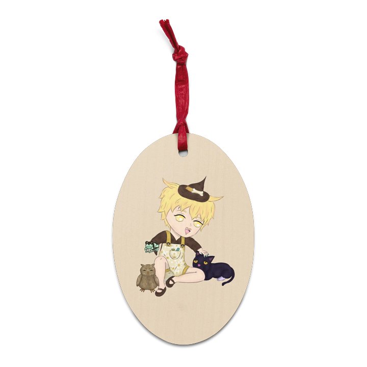 Animal Witch Puddin | Wooden Ornaments product image (2)