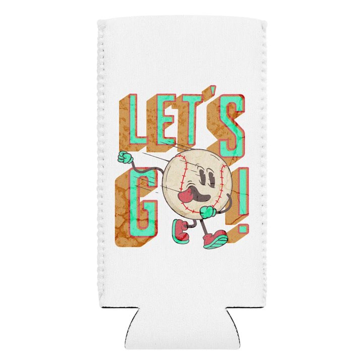 Lets Go Baseball Mascot Playful Can Cooler product image (2)