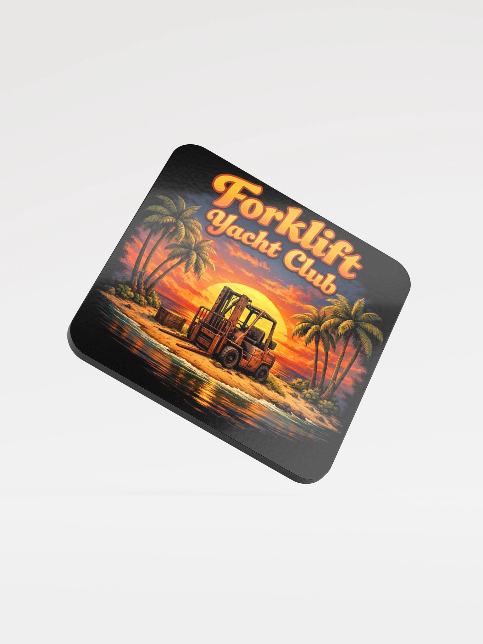 Forklift Yacht Club Sunset Coaster product image (1)