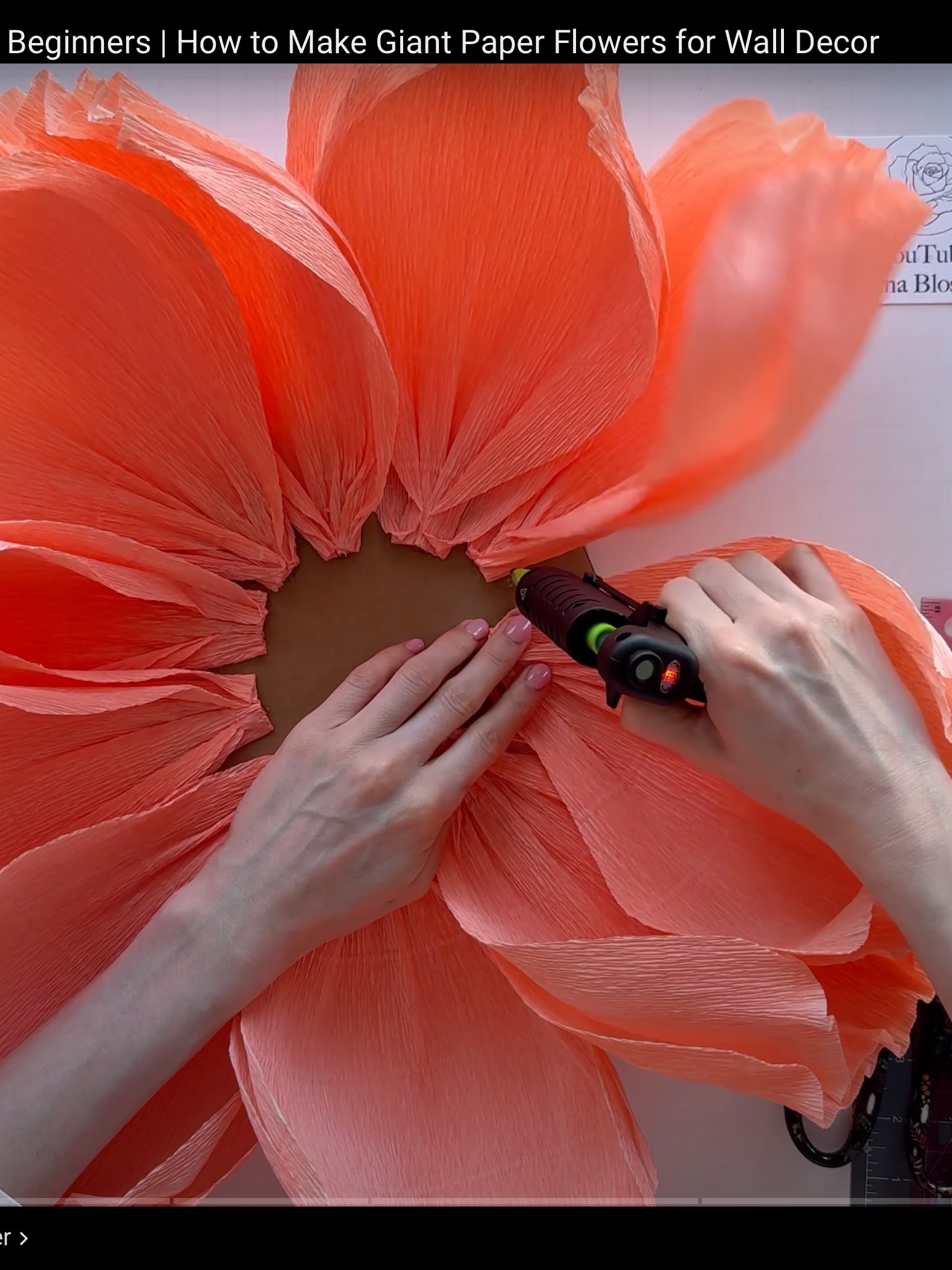 DIY Giant Paper Peony: Templates from Video Tutorial product image (6)