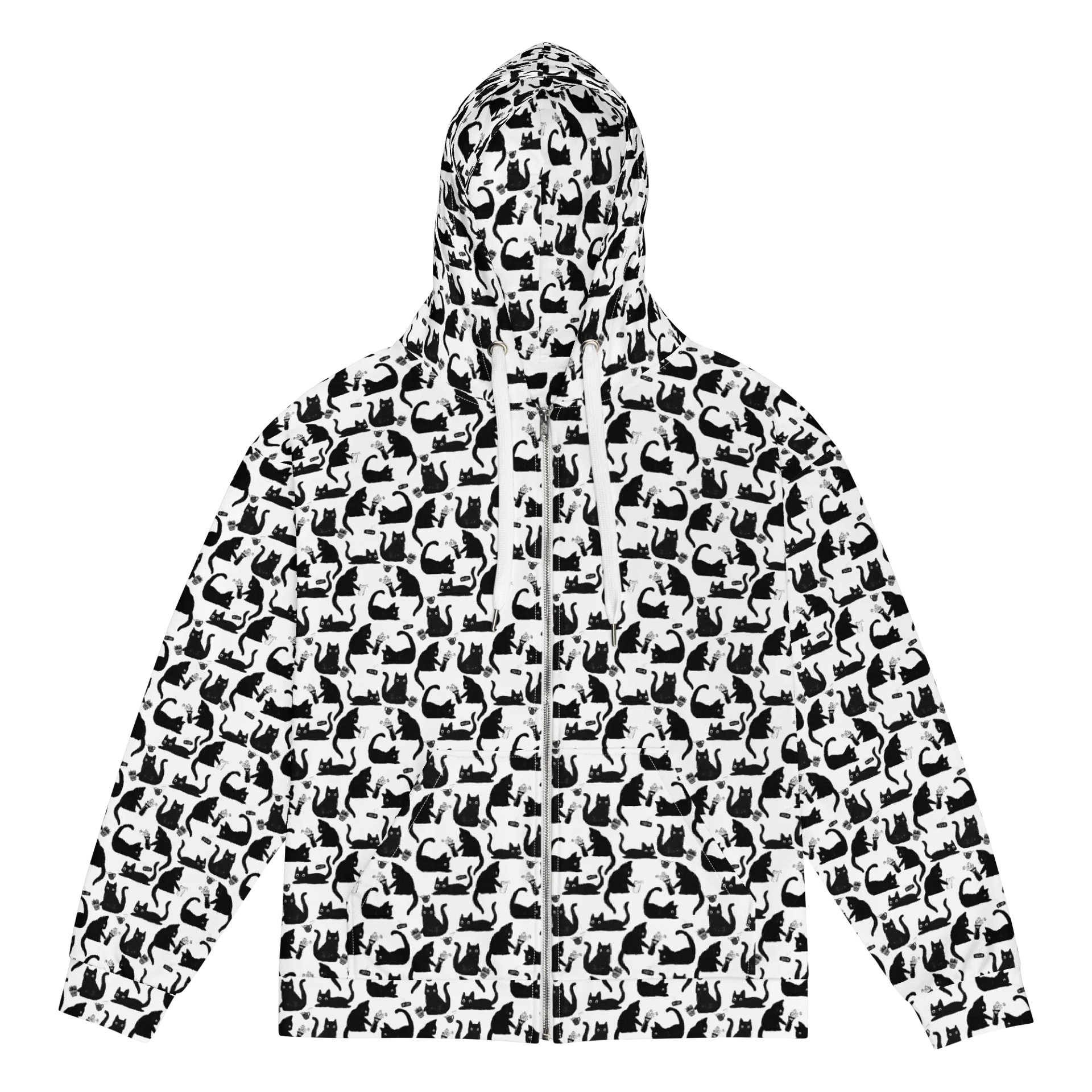 Bad Cats Knocking Stuff Over Full Zip Hoodie product image (1)