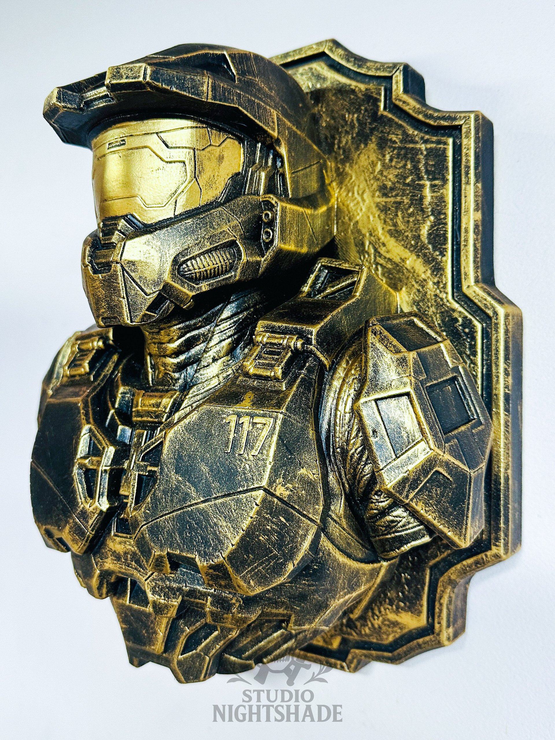 Halo Master Chief 117 Wall Plaque Relief Decor Wall product image (3)