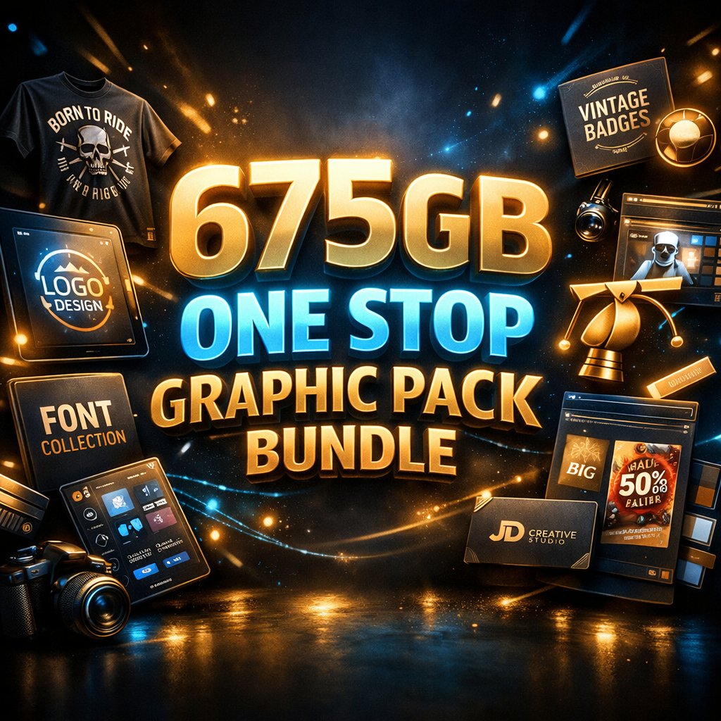 Graphic Pack Bundle 675 GB PACK Instant Delivery On Mail product image (1)