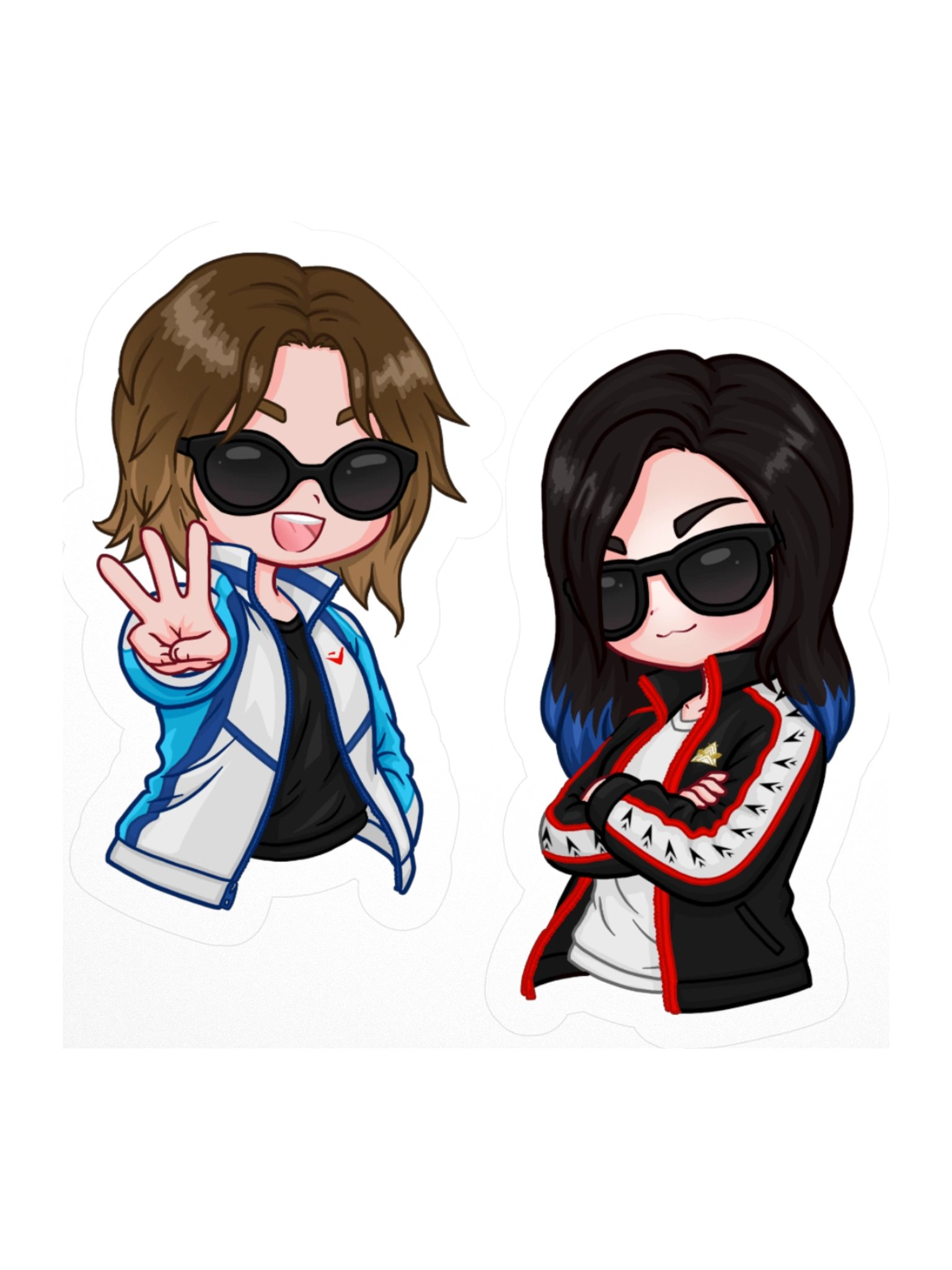DJ Haru and Rin Stickers product image (1)