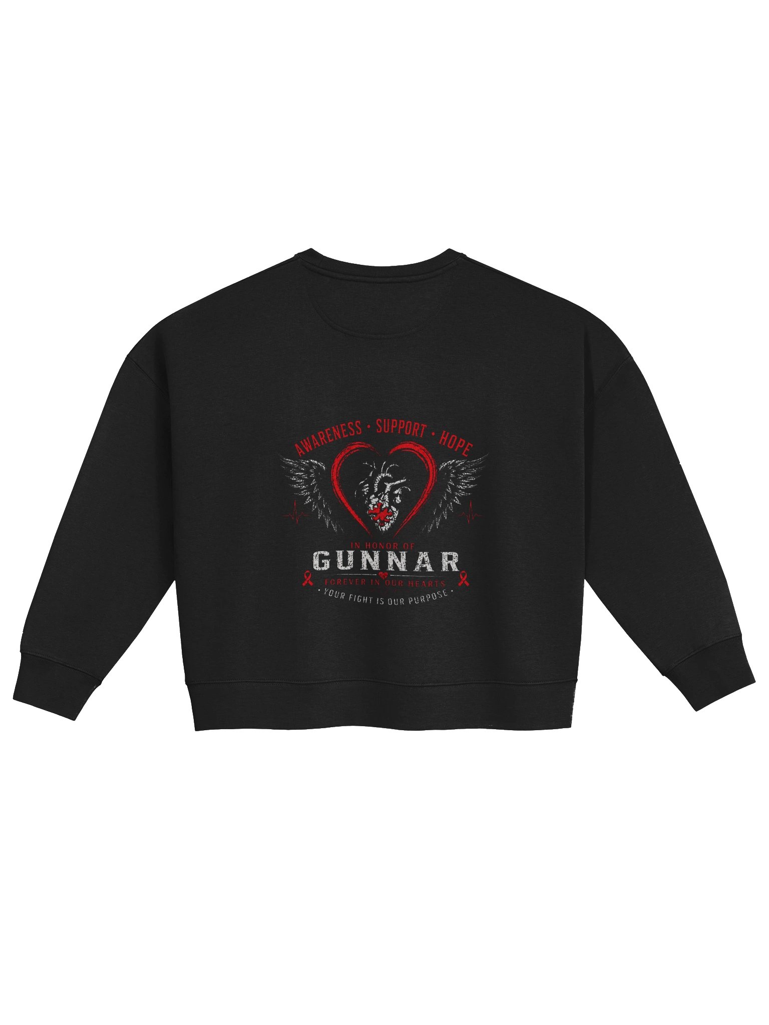 Gunnar's Memorial CHD Ladies Low Cut Sweatshirt product image (2)
