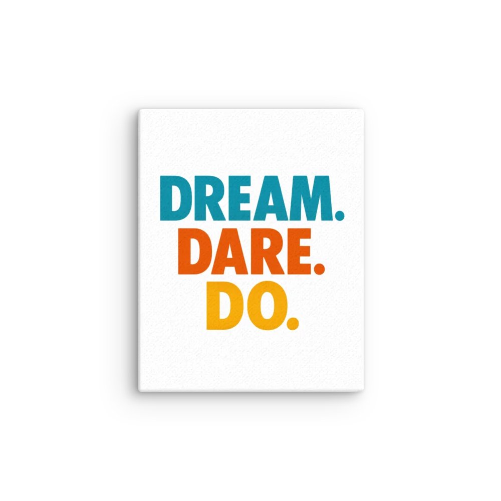 Dream Dare Do - Motivational Canvas Art product image (1)