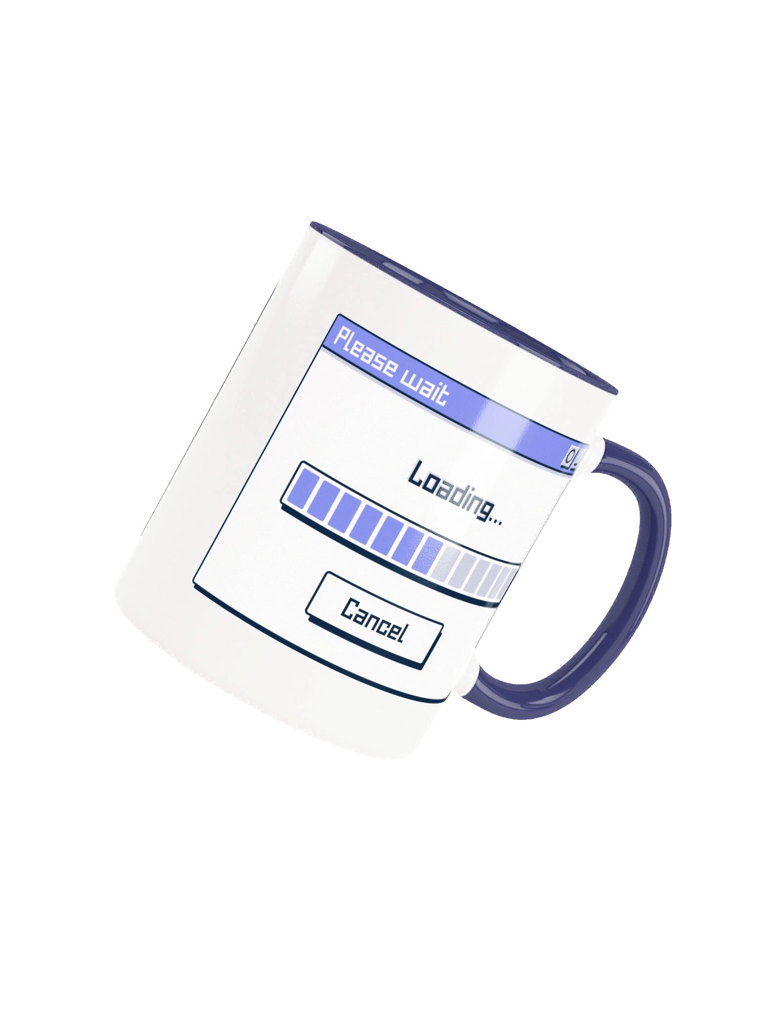 Colored Retro Loading Screen Ceramic Mug product image (4)