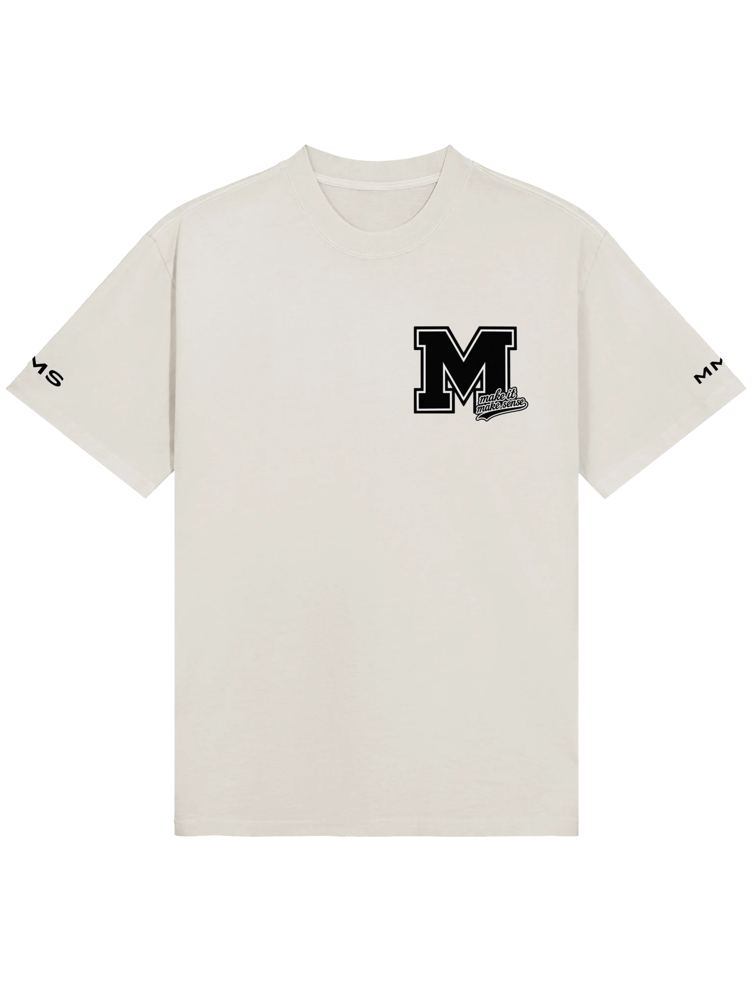Make It Make Sense Blk Oversized M Tee product image (1)