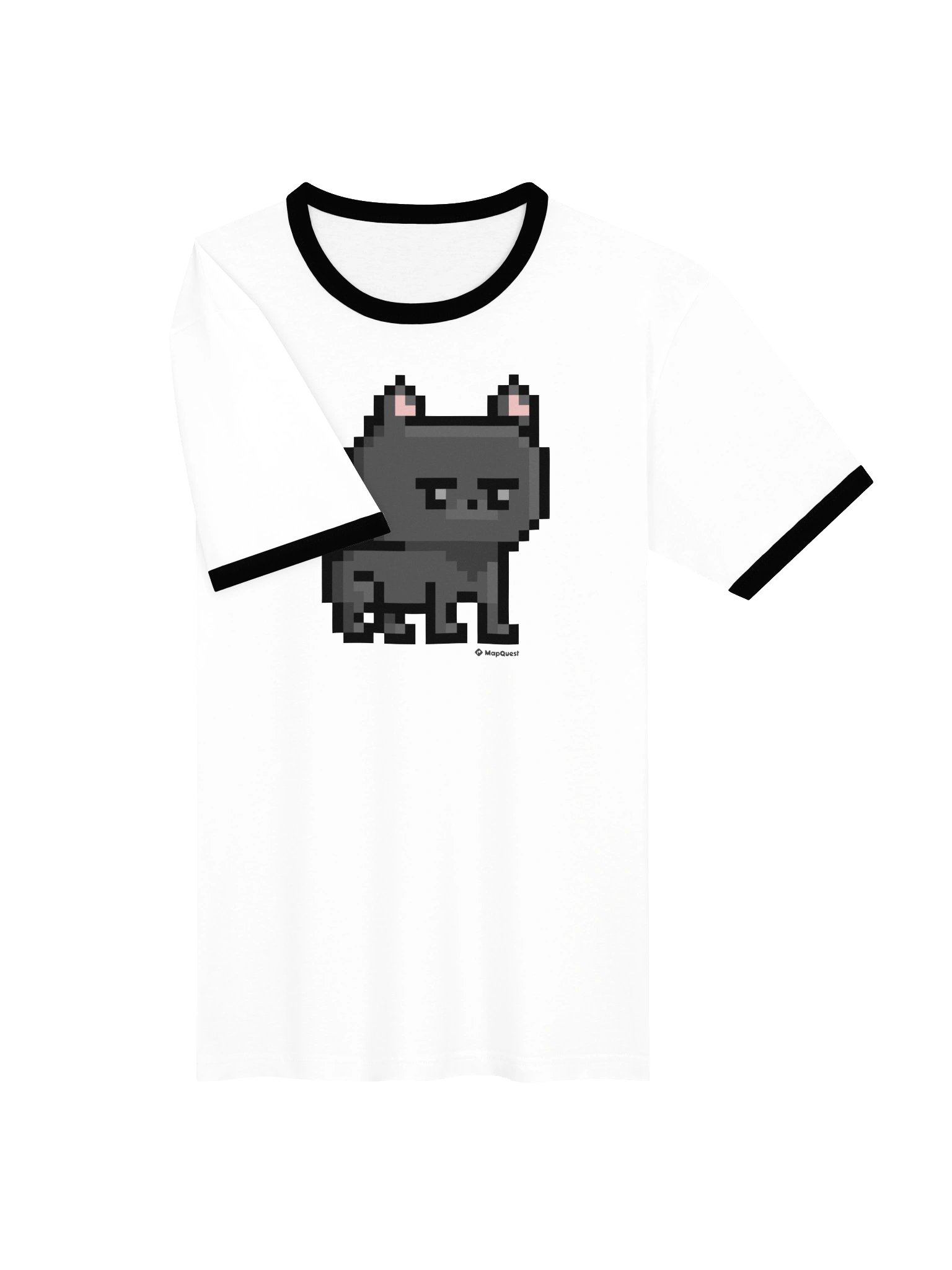 Black Cat Questie Ringer Tee - Unisex product image (4)