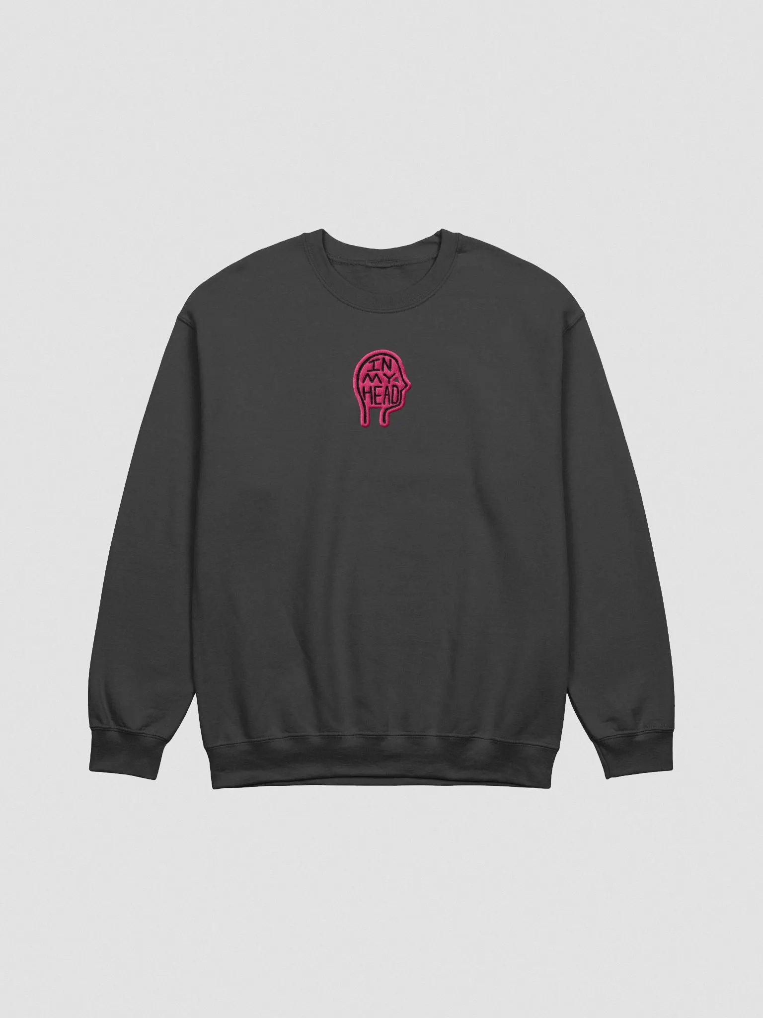 In My Head embroidered crewneck (pink contrast design) product image (2)