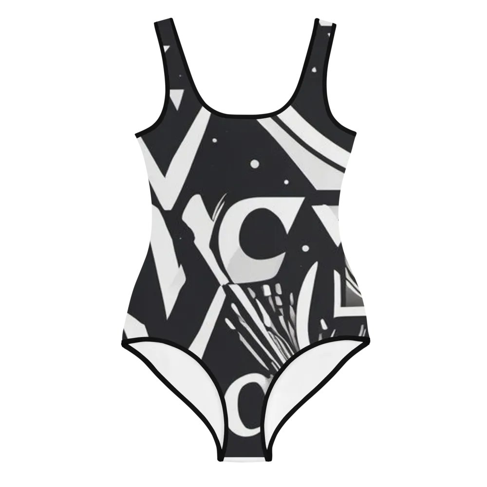 Vibrant Vortex Youth Swimsuit product image (1)