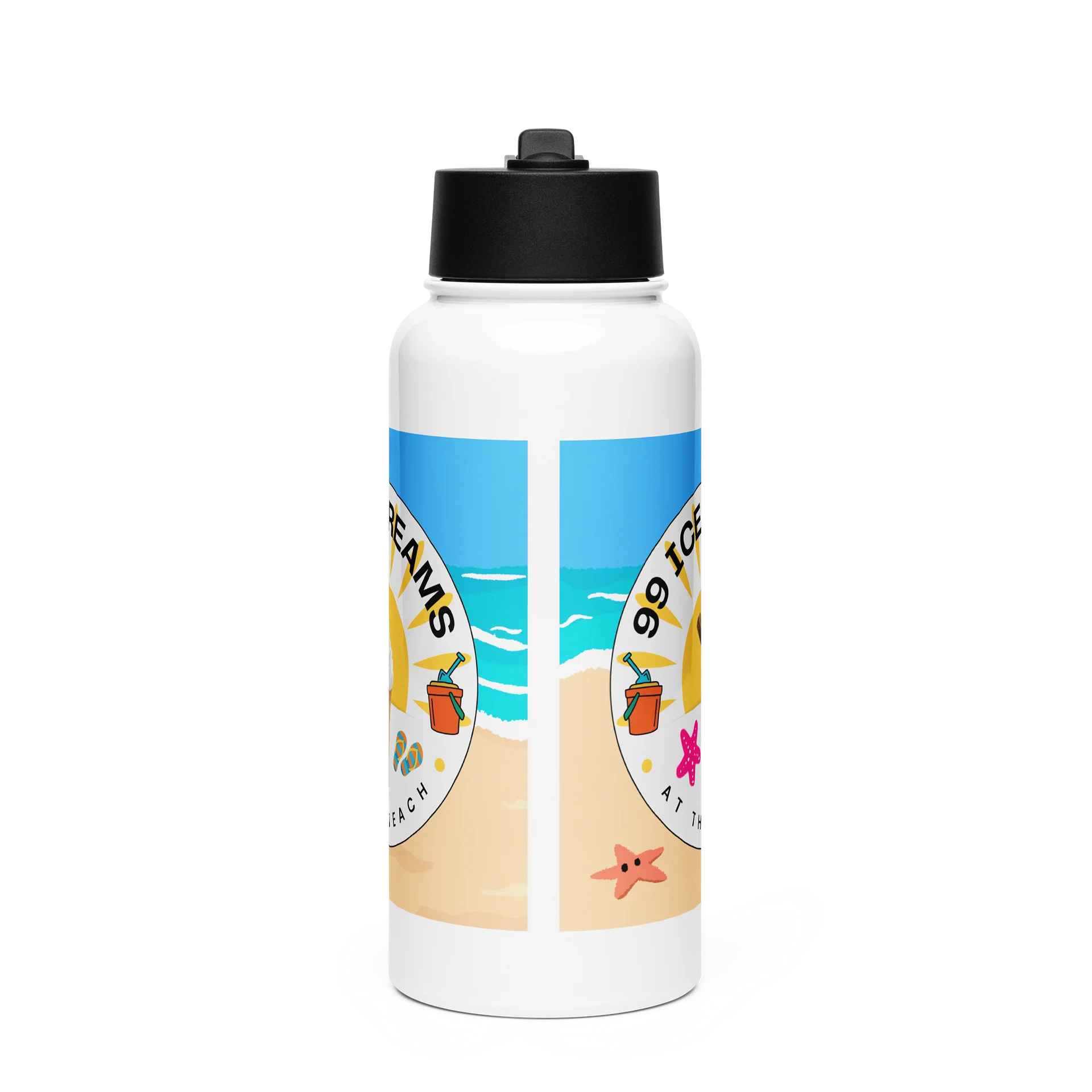 99 Ice Creams At The Beach Water Bottle product image (3)