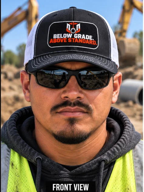 Below Grade. Above Standard. Trucker Hat product image (1)