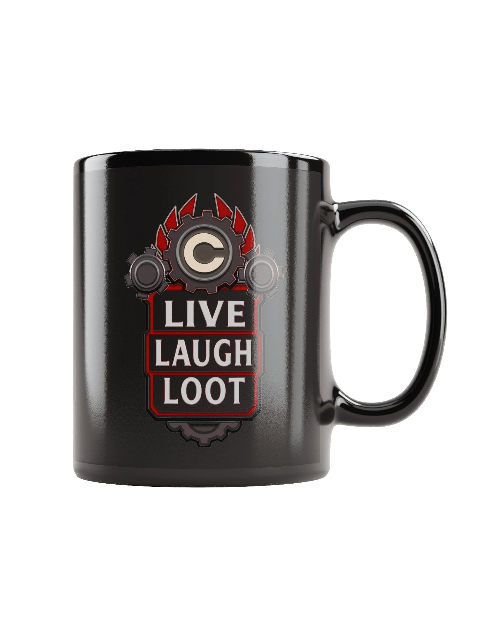 Live Laugh Loot Mug - Black product image (1)
