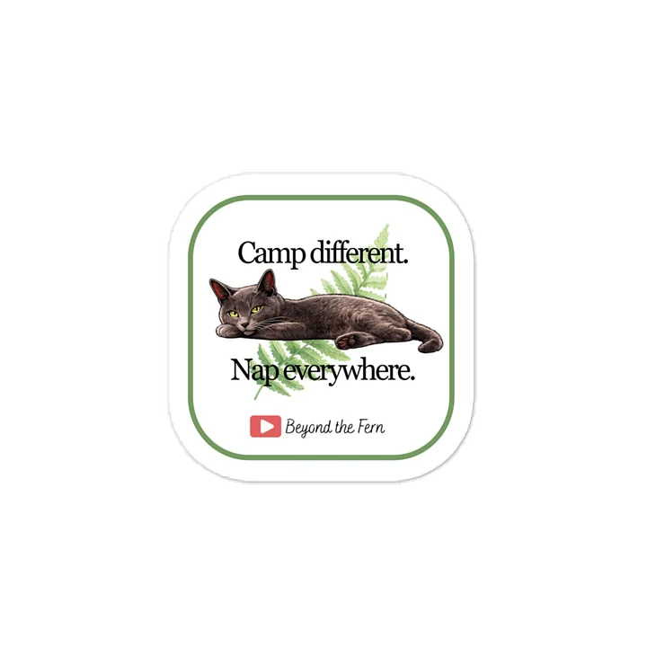 Camp Different. Nap everywhere. Sticker product image (1)