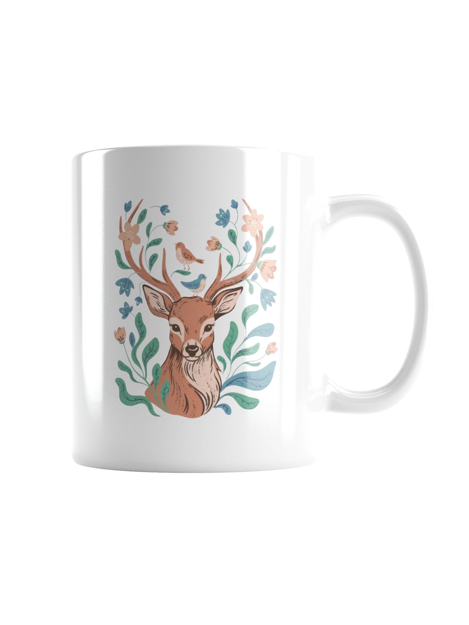 Deer in Wildflowers Coffee Mug product image (8)