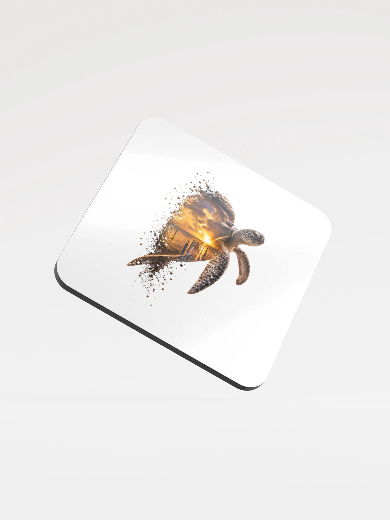 Sea Turtle Cork Coaster - Keys Collection: Dock Edition product image (1)