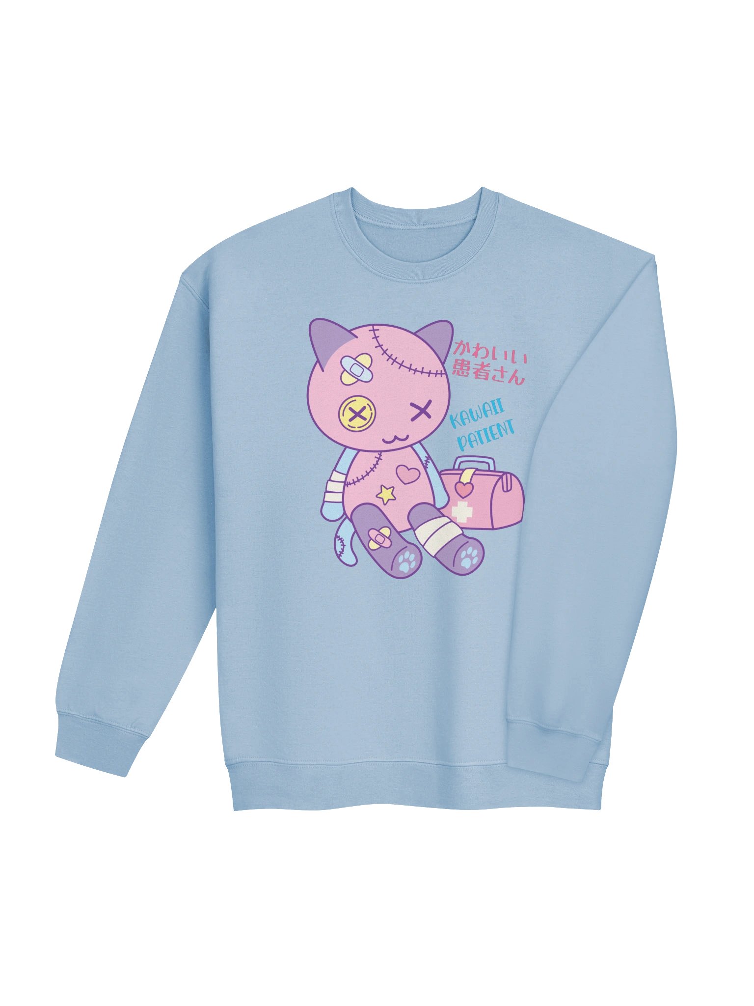 Kawaii Patient Toy Cat - Unisex Adult Sweatshirt product image (3)