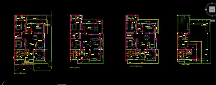 Sketchup House Modeling AutoCAD File with Complete 3D Model product image (2)
