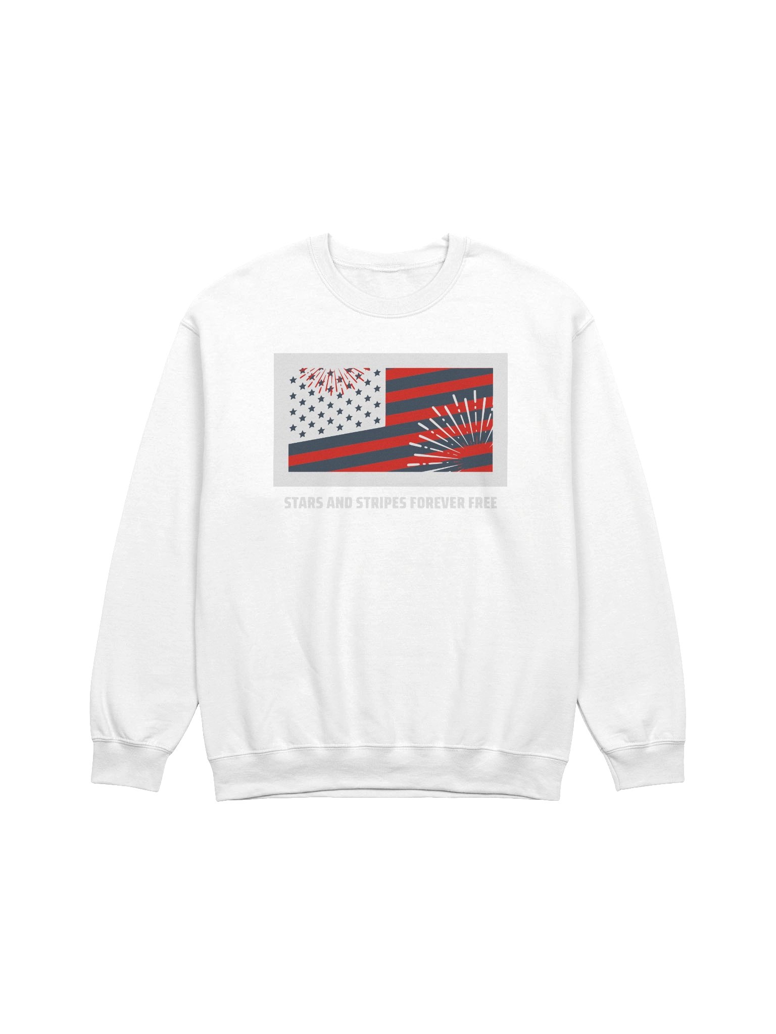 Patriotic Fireworks Crewneck Sweatshirt product image (1)