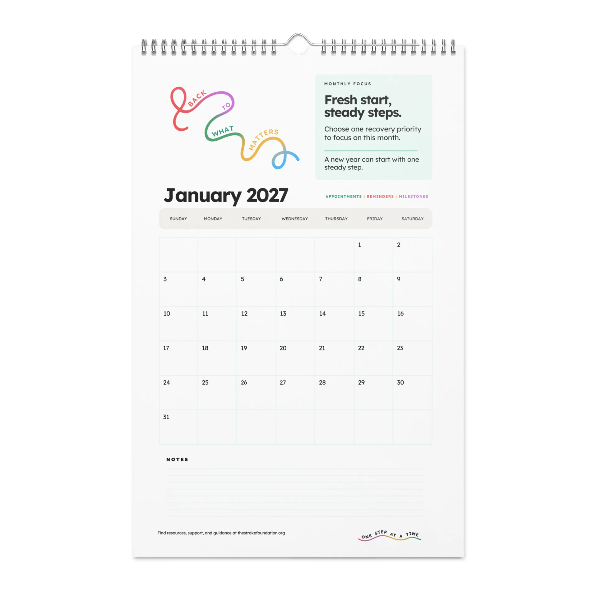 Back to What Matters — 2027 Wall Calendar product image (2)