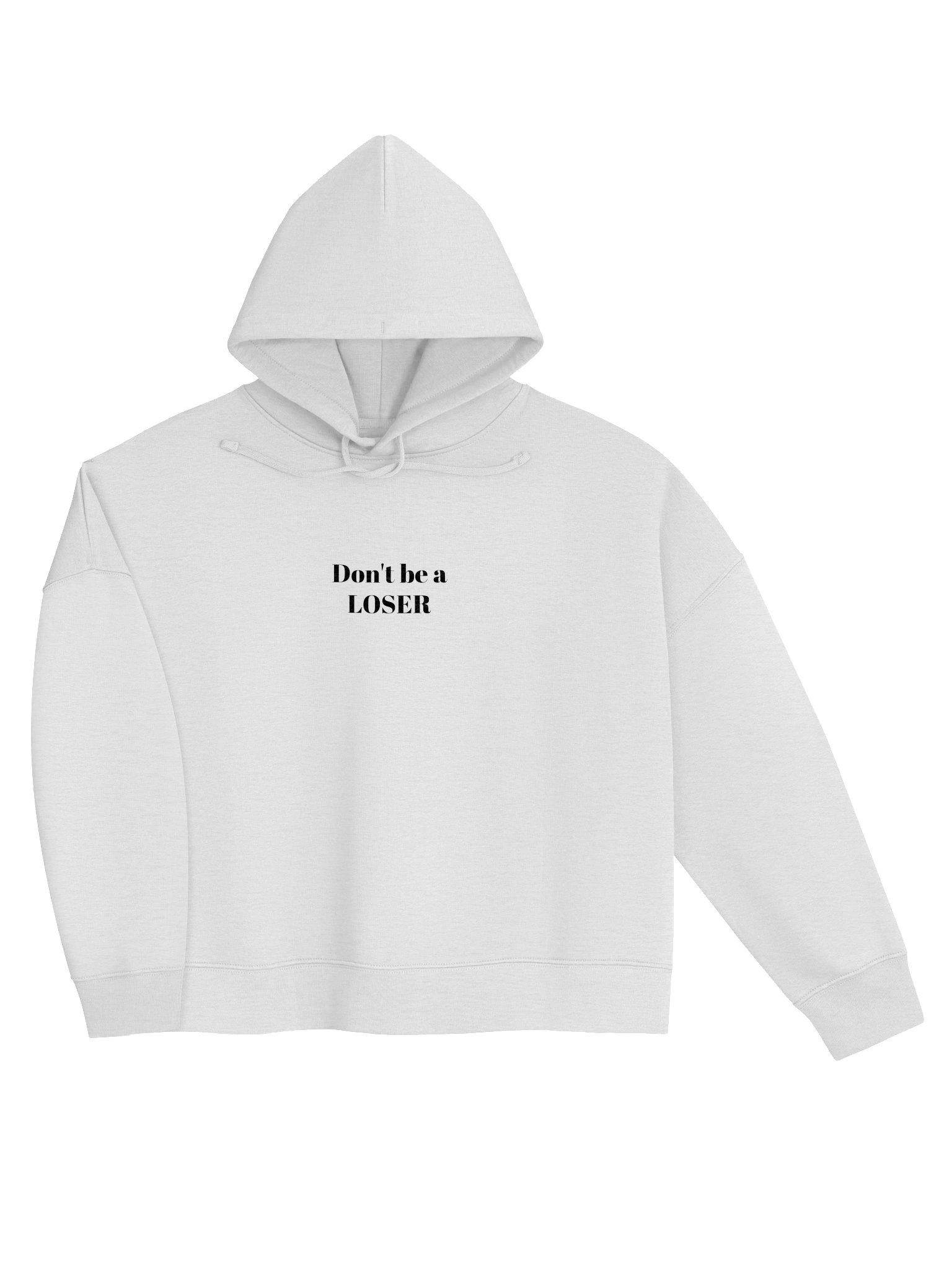 Don't be a LOSER womens hoodie (heather grey) product image (3)