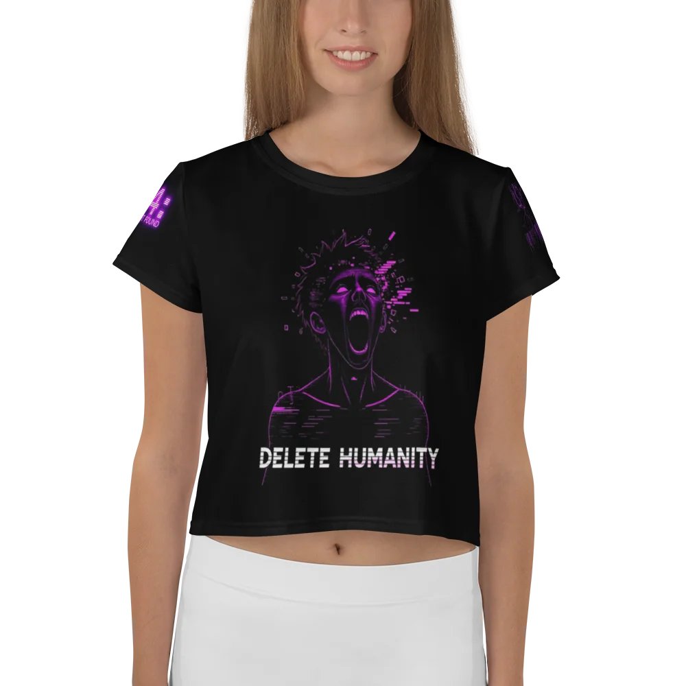 Delete Humanity Crop Graphic Tee product image (1)