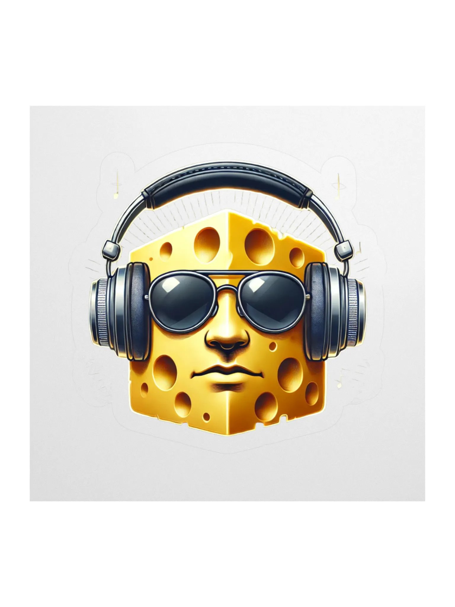 Cool Cheese Face Sticker Set product image (2)