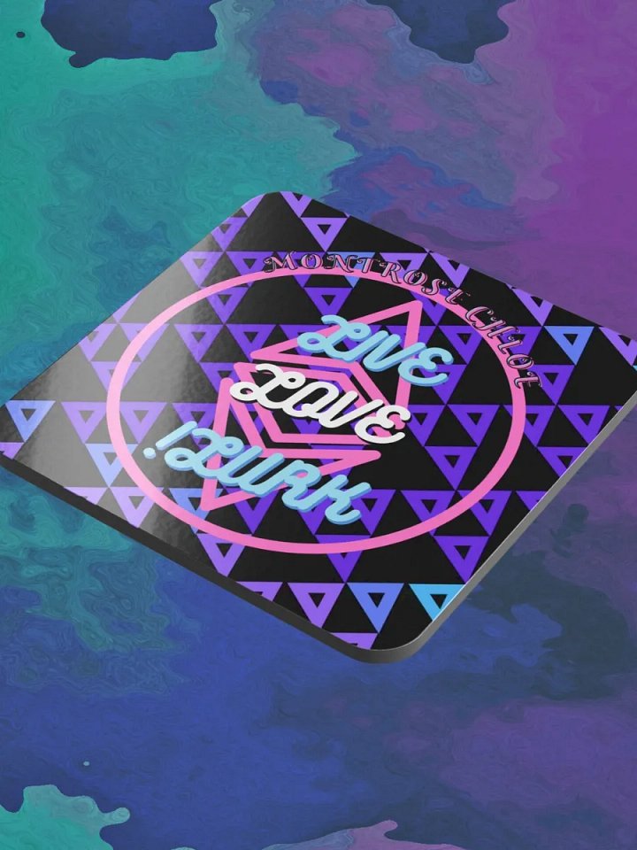 LIVE LOVE LURK Cork Coaster product image (2)