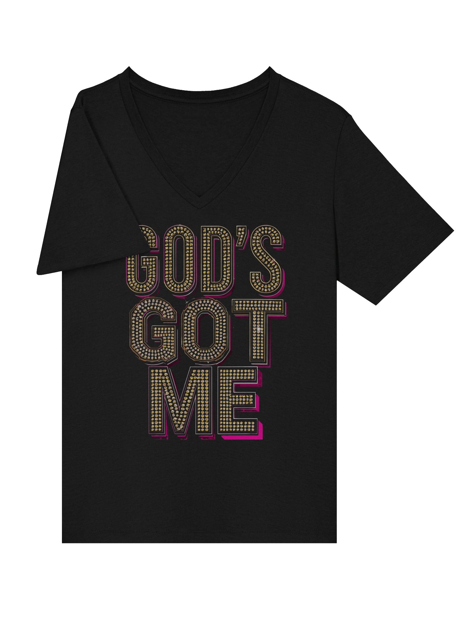 God's Got Me - Elegant V-Neck Tee product image (5)